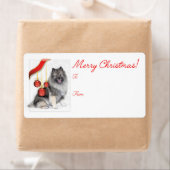 Christmas Keeshond-Geschenk (Insitu)
