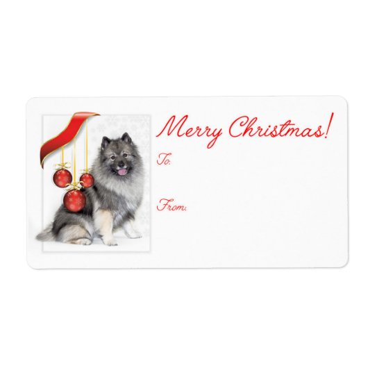 Christmas Keeshond-Geschenk (Vorne)