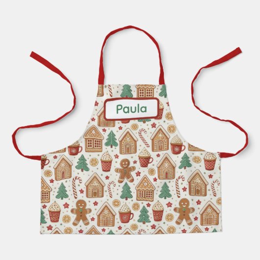 Christmas Kids Apron, Baking & Cooking Christmas Schürze (Vorderseite)