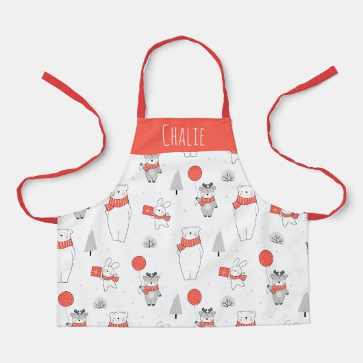 Christmas Kids Baking & Cooking Gift Apron Schürze (Vorderseite)