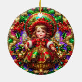 CHRISTMAS ~ Kind 19. Jahrhundert ~ Keramik Ornament (Hinten)