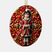 CHRISTMAS ~ Kind 19. Jahrhundert ~ Keramik Ornament (Rechts)