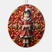 CHRISTMAS ~ Kind 19. Jahrhundert ~ Keramik Ornament (Links)