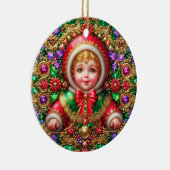 CHRISTMAS ~ Kind 19. Jahrhundert ~ Keramik Ornament (Rechts)