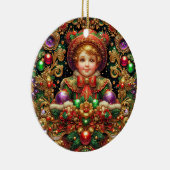 CHRISTMAS ~ Kind 19. Jahrhundert ~ Keramik Ornament (Rechts)