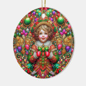 CHRISTMAS ~ Kind 19. Jahrhundert ~ Keramik Ornament (Links)