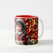 ~ CHRISTMAS KIND ~ ZWEIFARBIGE TASSE (VorderseiteRechts)