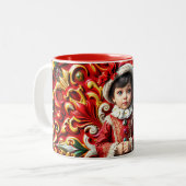 ~ CHRISTMAS KIND ~ ZWEIFARBIGE TASSE (Vorderseite Links)