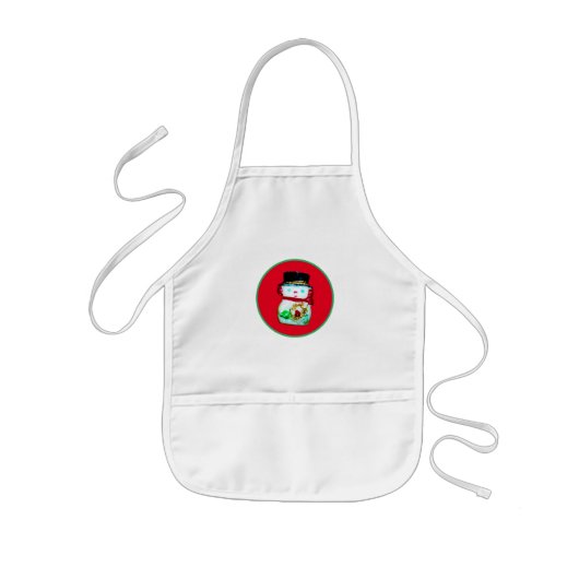 CHRISTMAS KINDER SNOWMANS COOKERY SCHÜRZE (Vorne)