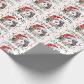 Christmas King Charles Spaniel Dog Pattern Geschenkpapier (Ecke)