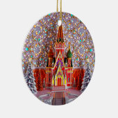 CHRISTMAS ~ Kirche und Landschaft ~ Keramik Ornament (Rechts)