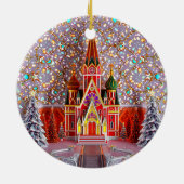 CHRISTMAS ~ Kirche und Landschaft ~ Keramik Ornament (Hinten)
