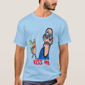 Christmas Kiss Me, bearbeiten Sie Text hinzufügen T-Shirt (Vorderseite)