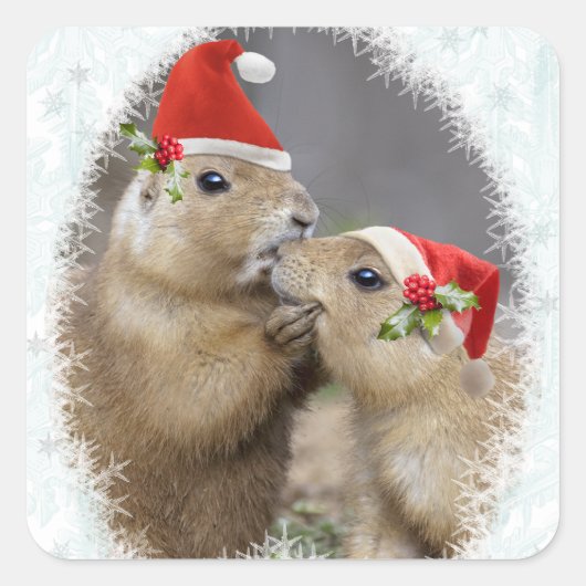 Christmas Kiss Sticker (Vorderseite)