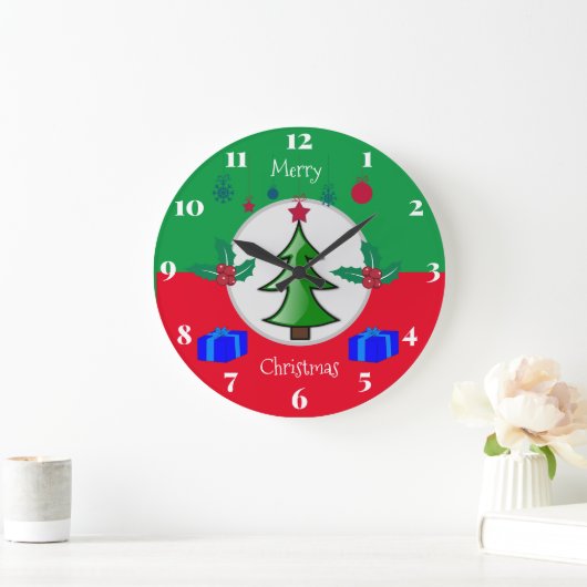 Christmas Kitchen Clock Große Wanduhr (Zuhause)
