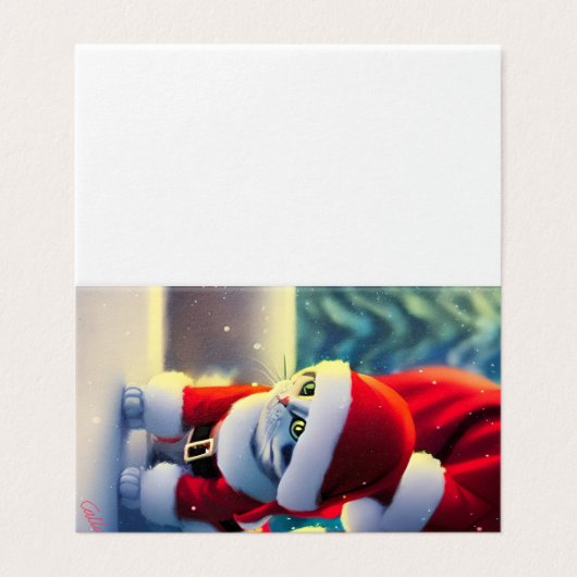 Christmas kitten  (Außenseite Aufgefaltet)