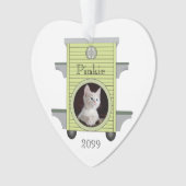 Christmas Kitten Cat Upload Foto Cat House Ornament (Vorderseite)