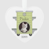 Christmas Kitten Cat Upload Foto Cat House Ornament (Vorderseite)