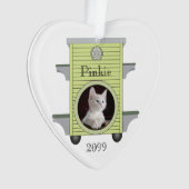 Christmas Kitten Cat Upload Foto Cat House Ornament (Vorderseite)