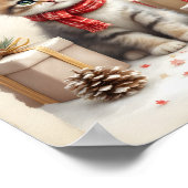 Christmas Kitten Digital Poster (Ecke)