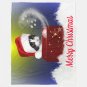 CHRISTMAS KITTEN FLEECEDECKE (Vorderseite)