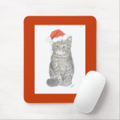 Christmas Kitten Mousepad (Mit Mouse)