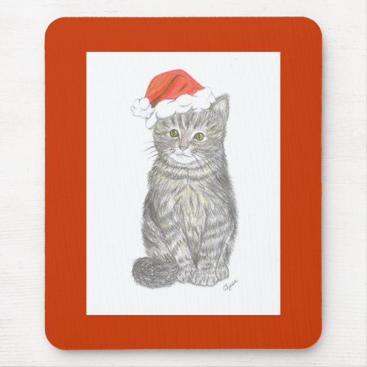 Christmas Kitten Mousepad (Vorne)