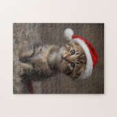 Christmas Kitten Puzzle Niedlich Funny Holiday Jig (Horizontal)