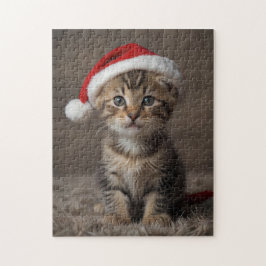 Christmas Kitten Puzzle Niedlich Funny Holiday Jig