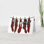 Christmas Kittens Wird Nöel-Card-Kätzchen Karte (Vorderseite)