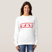 CHRISTMAS KITTIE SWEAT SHIRT RED (Vorne ganz)