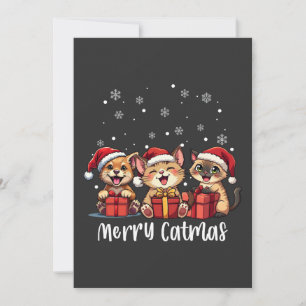 Christmas Kitty Cats Merry Catmas Einladung