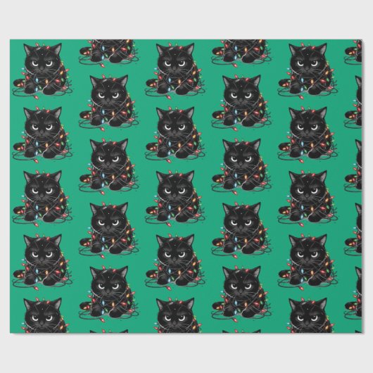 Christmas Kitty Geschenkpapier (Flach)