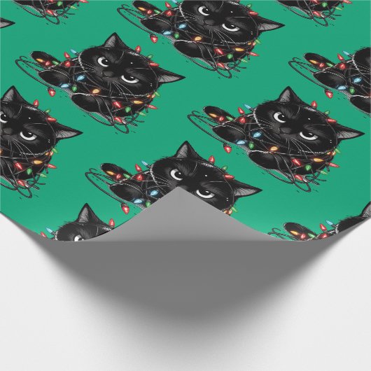 Christmas Kitty Geschenkpapier (Ecke)