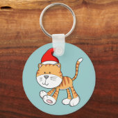 Christmas Kitty "Gizmo" Button Schlüsselanhänger (Vorderseite)
