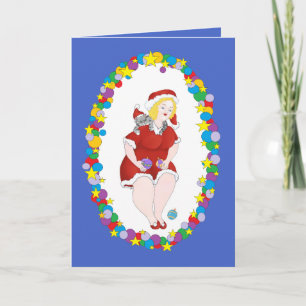 Christmas Kitty Helper Karte