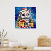 Christmas Kitty Poster (Küche)