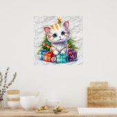 Christmas Kitty Poster (Küche)