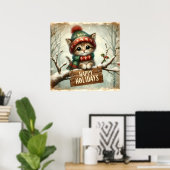 Christmas Kitty Poster (Heimbüro)
