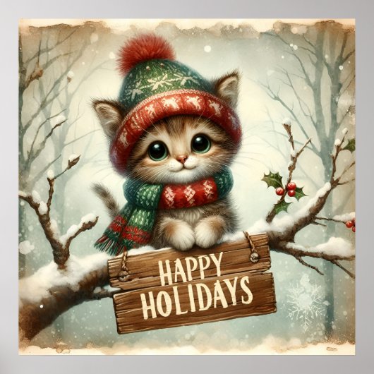 Christmas Kitty Poster (Vorne)