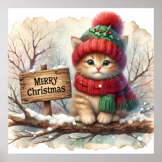 Christmas Kitty Poster (Vorne)