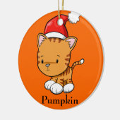 Christmas Kitty "Pumpkin" Ornament (Links)