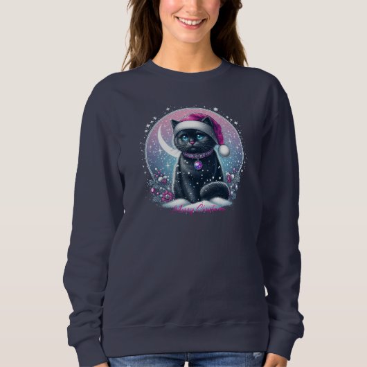 Christmas Kitty, verzauberte Sweatshirts, Sweatshirt (Vorderseite)