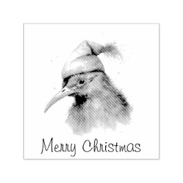 Christmas Kiwi Bird Permastempel