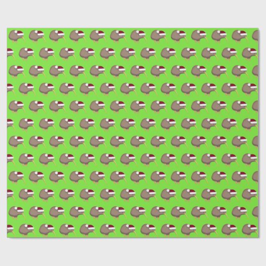 Christmas Kiwi Geschenkpapier (Flach)