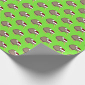 Christmas Kiwi Geschenkpapier (Ecke)