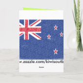 Christmas Kiwi Grußkarte Feiertagskarte (Rückseite)