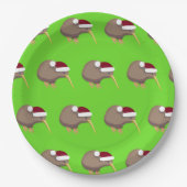 Christmas Kiwi Pappteller (Vorderseite)