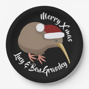 Christmas Kiwi Pappteller