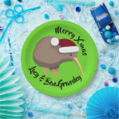 Christmas Kiwi Pappteller (Party)